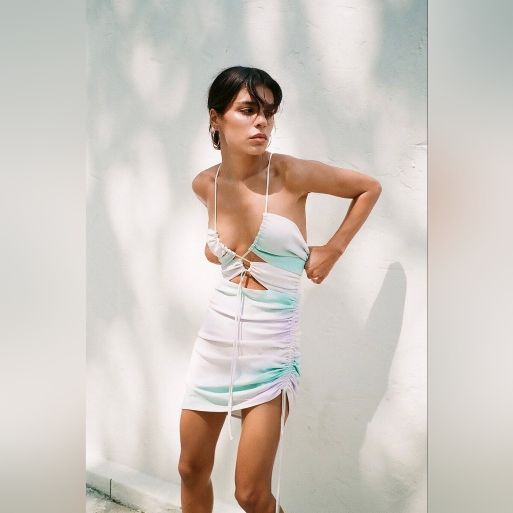 ZARA tie dye mini dress